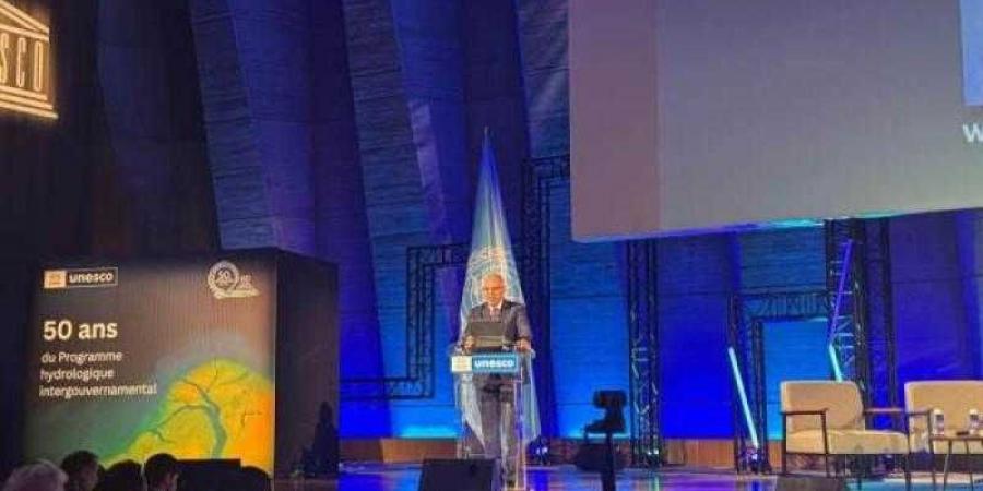 وزير الري يشارك فى الاحتفال رفيع المستوى المنعقد بمناسبة مرور ٥٠ عامًا على انطلاق ”البرنامج الهيدرولوجي الدولي” في باريس - هرم مصر