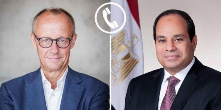 الرئيس السيسي يقدم التهنئة هاتفيا لـ المستشار الألماني بمناسبة الفوز في الانتخابات - هرم مصر