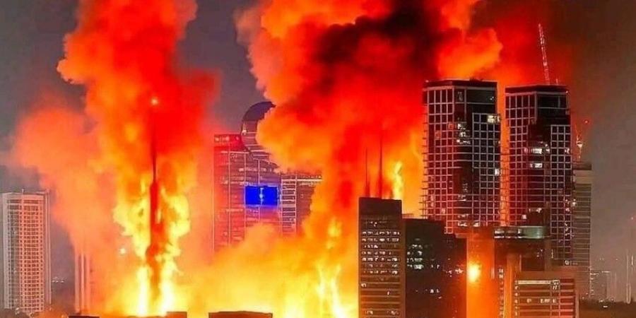 دمار واسع فى تل أبيب بالمباني والممتلكات - هرم مصر