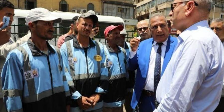 محافظ القاهرة يتفقد ساحتى انتطار عبد المنعم رياض والفلكى - هرم مصر