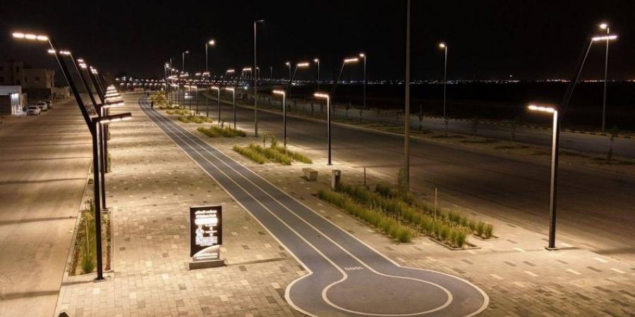الانتهاء من أعمال إنشاء مضمار مشي بطول 1000 متر بالخفجي - هرم مصر