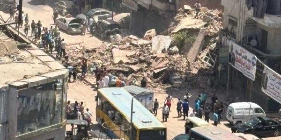 إخلاء عقارين مجاورين لـ عقار شبرا مصر المنكوب - هرم مصر
