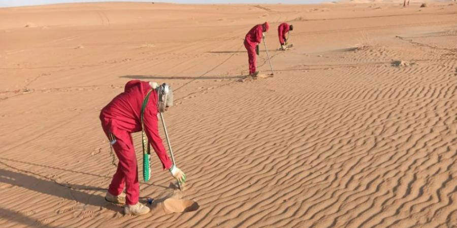نثر 50 مليون بذرة خلال المسح الجيوفيزيائي في صحراء الربع الخالي - هرم مصر