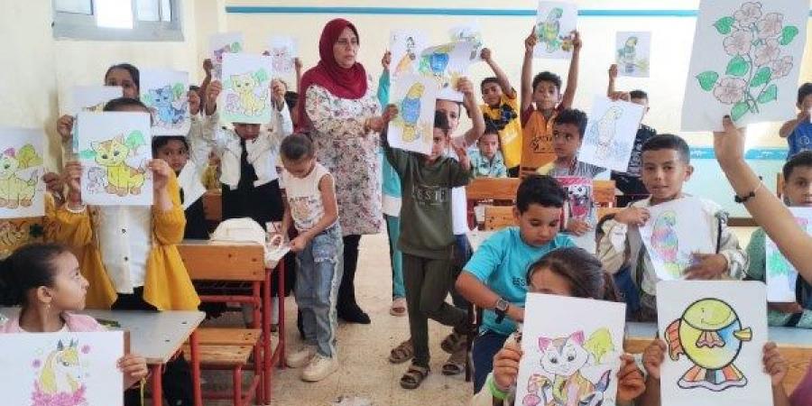 إقبال كبير على قافلة الثقافة والمسرح المتنقل بقرية بنجر 7 ببرج العرب - هرم مصر