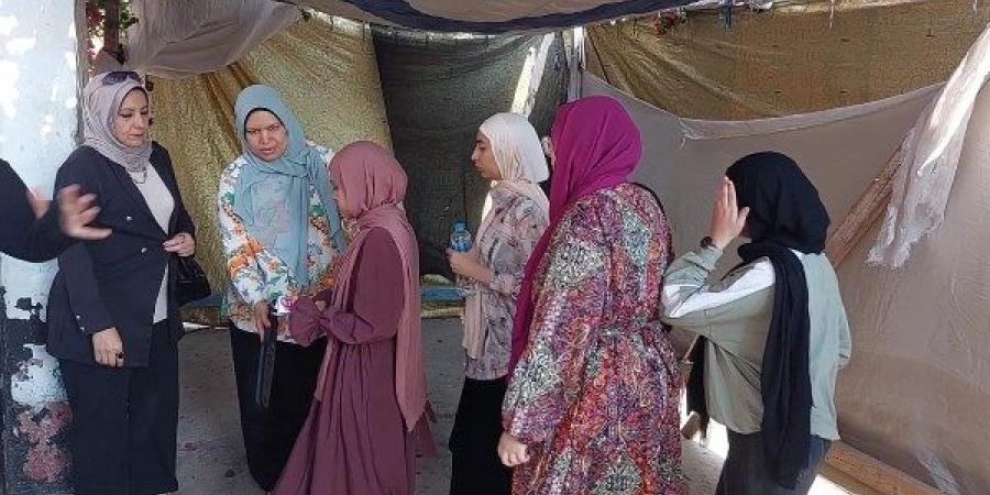تفتيش طلاب الثانوية العامة بالقليوبية قبل امتحانات اللغة الإنجليزية - هرم مصر