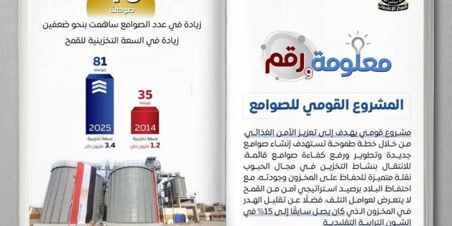 نقلة نوعية صوامع حديثة تعزز الأمن الغذائي وتقلل الفاقد - هرم مصر