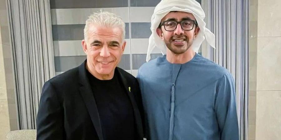 عبدالله بن زايد ويائير لابيد يناقشان التطورات الإقليمية - هرم مصر