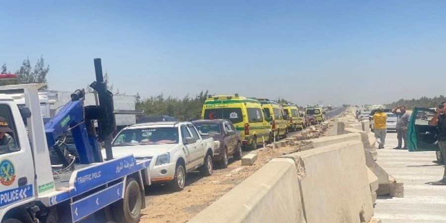 ارتفاع عدد ضحايا حادث تصادم ميكروباصين بالطريق الإقليمي بالمنوفية - هرم مصر
