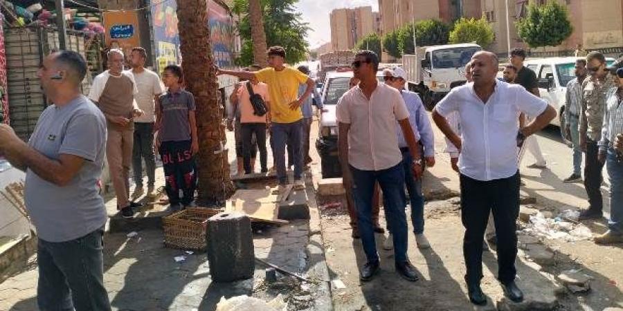 رئيس جهاز بدر يقود حملة مكبرة للقضاء على المخالفات والنباشين.. بالصور - هرم مصر