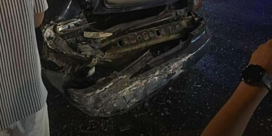 حادث تصادم بين مركبتين عند إشارات المواصفات والمقاييس في عمّان - هرم مصر