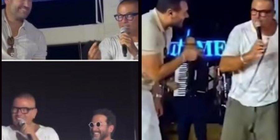 كنت عايز اطلع أسلم عليه .. عمرو يوسف يعلق على تفاعله بحفل عمرو دياب الأخير - هرم مصر
