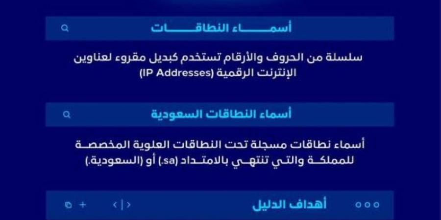هيئة الاتصالات والفضاء تطلق الدليل الإرشادي للانتقال إلى النطاق السعودي (sa.) - هرم مصر