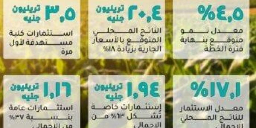 4.5% معدل نمو.. إعلان خطة التنمية الاقتصادية والاجتماعية للعام المالي 2025/2026 - هرم مصر