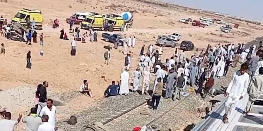 حادث انقلاب قطار مطروح| الصحة: رفع درجة الاستعداد القصوى بمستشفيات المنطقة - هرم مصر