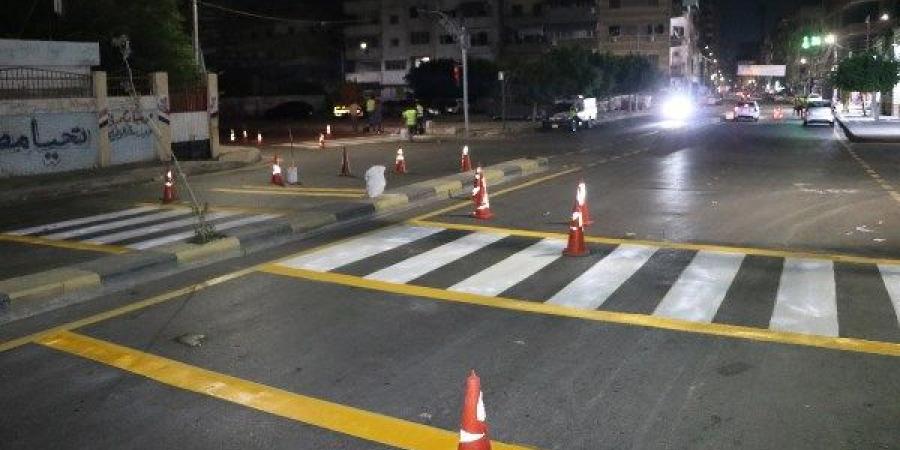 لتحقيق الانضباط المروري.. تخطيط الشوارع الرئيسية بمدينة كفر الشيخ - هرم مصر