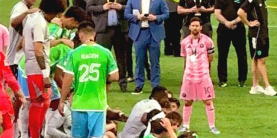 ماذا فعل ميسي بعد خسارة إنتر ميامي لقب كأس الدوريات  - هرم مصر