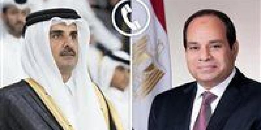 اتصال هاتفي بين الرئيس السيسي وأمير قطر..إدانة مصر للعدوان الإسرائيلي ودعمها الكامل لقطر - هرم مصر