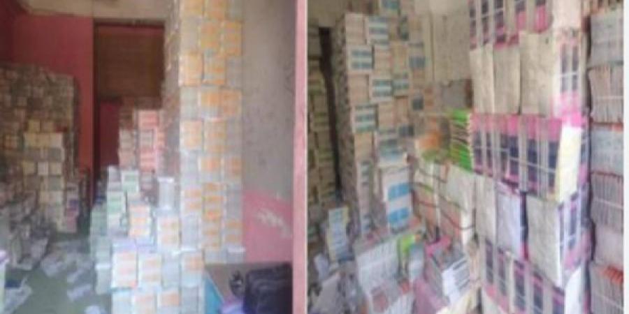 ضبط مكتبة غير مرخصة بالجيزة  - هرم مصر