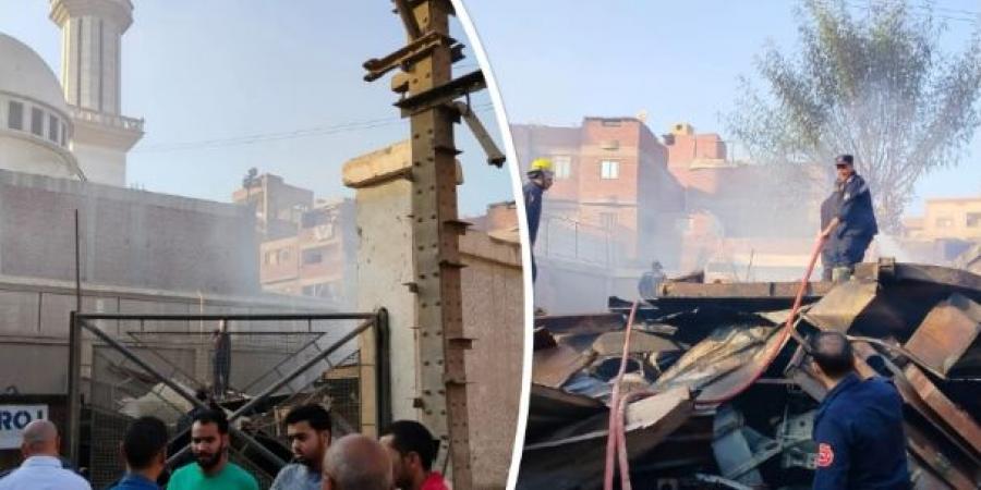 السيطرة على حريق بمخزن خردة في شبرا الخيمة - هرم مصر