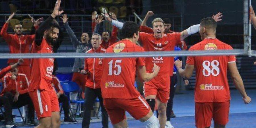 الأهلي بطلا لـ كأس السوبر المصري للكرة الطائرة على حساب الزمالك - جريدة هرم مصر