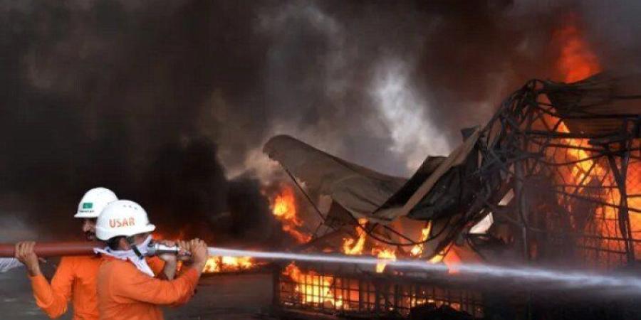 ارتفاع حصيلة ضحايا حريق بمركز تسوق فى باكستان لـ 26 قتيلا - جريدة هرم مصر