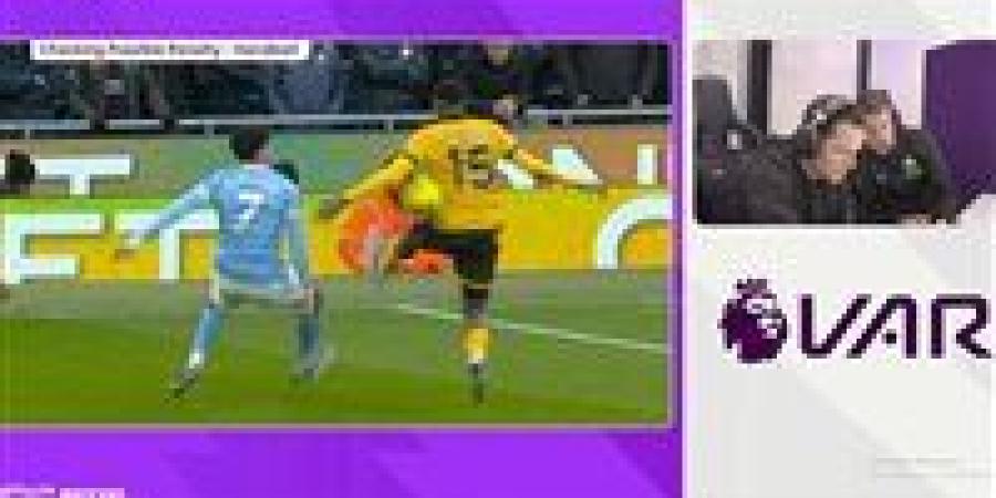 مان سيتي ضد وولفرهامبتون.. الحكم يمنع احتساب ركلة جزاء لـ عمر مرموش أمام وولفرهامبتون في الدوري الإنجليزي - جريدة هرم مصر