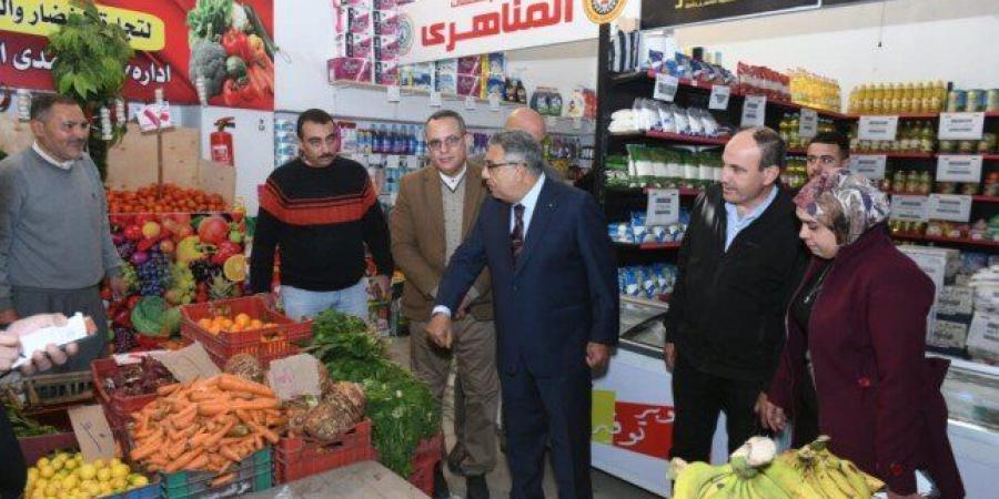 محافظ الدقهلية يتفقد المعرض الدائم للسلع الغذائية بحى غرب المنصورة - جريدة هرم مصر