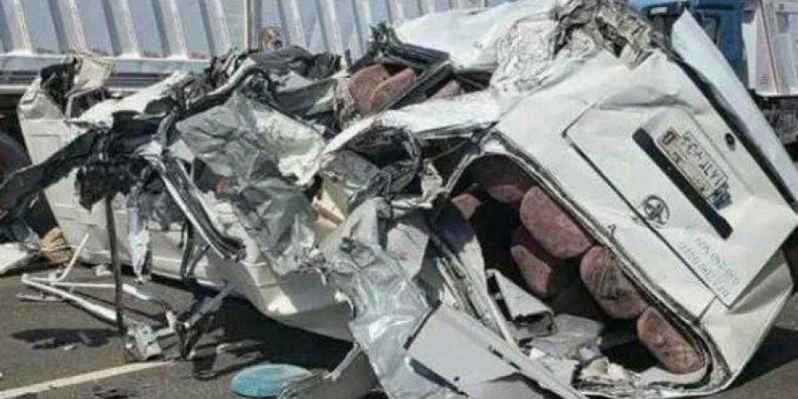 مصرع وإصابة 4 أشخاص في حادث تصادم عدد من السيارات أعلى طريق الكريمات - جريدة هرم مصر