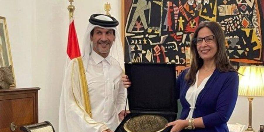 سفير قطر يدعو وزيرة الثقافة لحضور معرض الدوحة الدولي للكتاب وافتتاح «سور الأزبكية» - جريدة هرم مصر