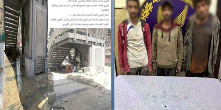 ضبط 3 عاطلين لتعاطيهم مواد مخدرة أسفل كوبري مشاة في القليوبية - جريدة هرم مصر