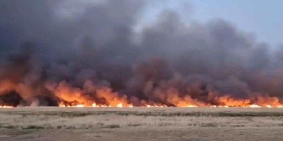 حريق هائل في مدينة أراك بوسط إيران - جريدة هرم مصر