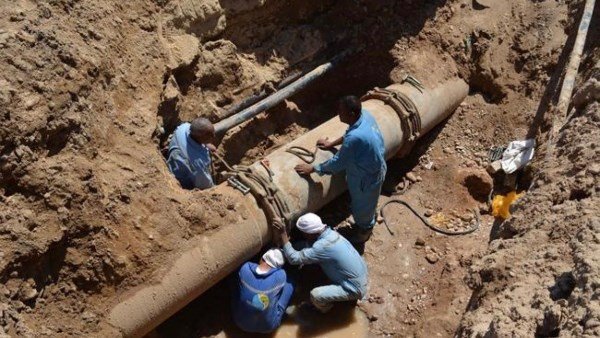 مياه القاهرة تعلن الانتهاء من إصلاح خط حلوان وإعادة الضخ قبل الموعد المحدد